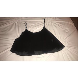 Black crop top